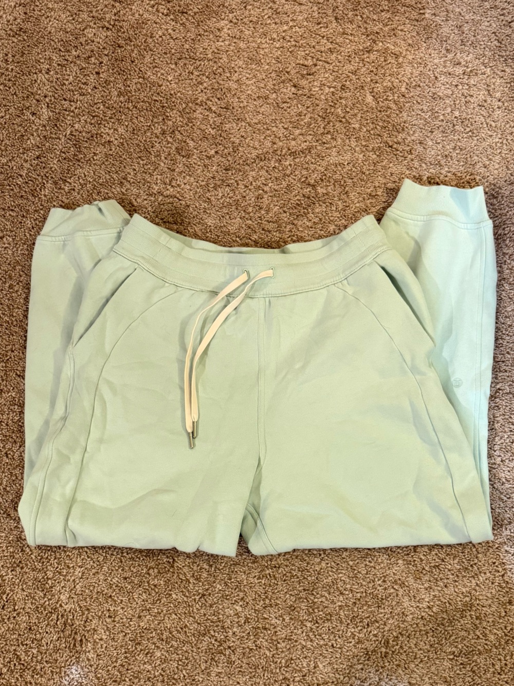 lululemon athletica Mint Green Drawstring Joggers
